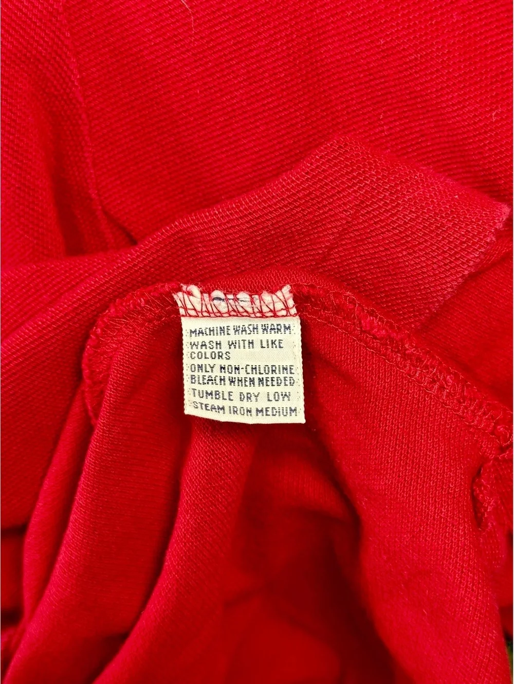 Polo Ralph Lauren Polo Shirt Mens M Red Blue Pony 100% Cotton Philippines